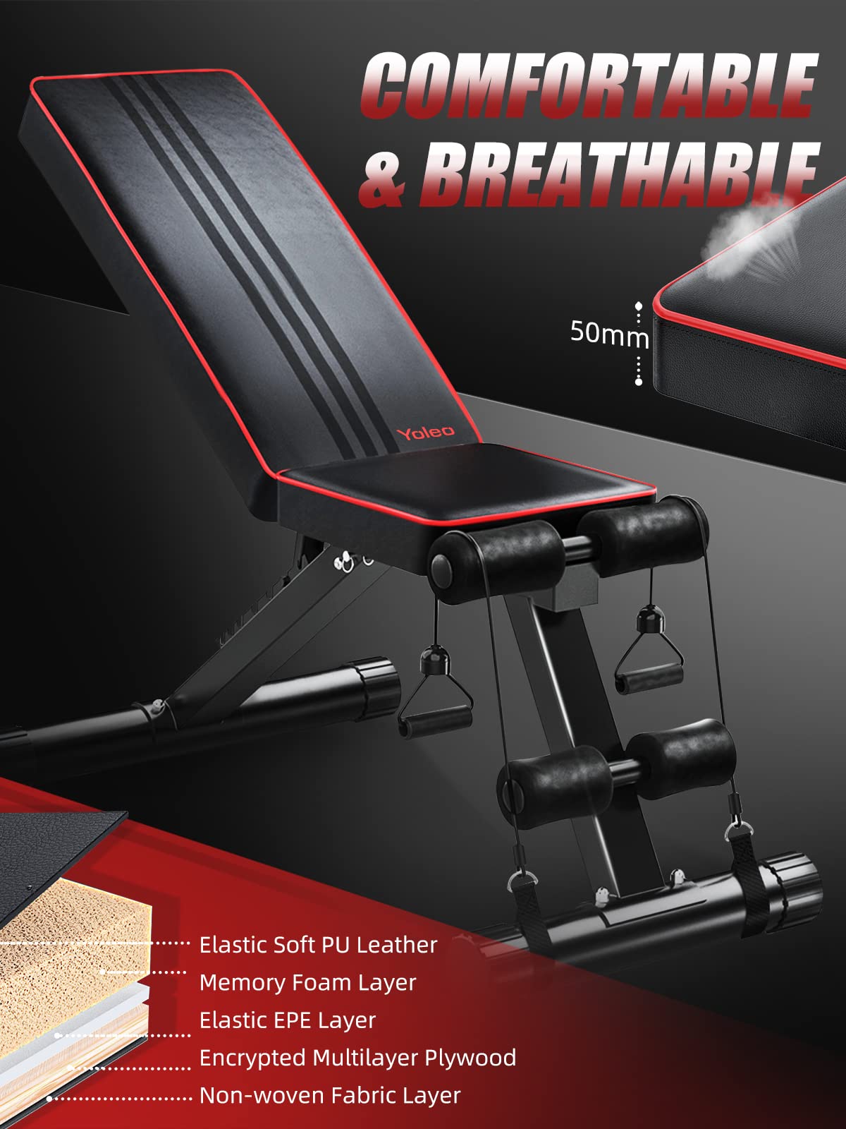 Multifunctional adjustable bench